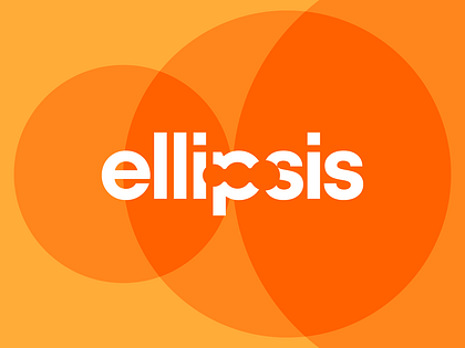 Ellipsis, logo design for AI startup investing venture capital