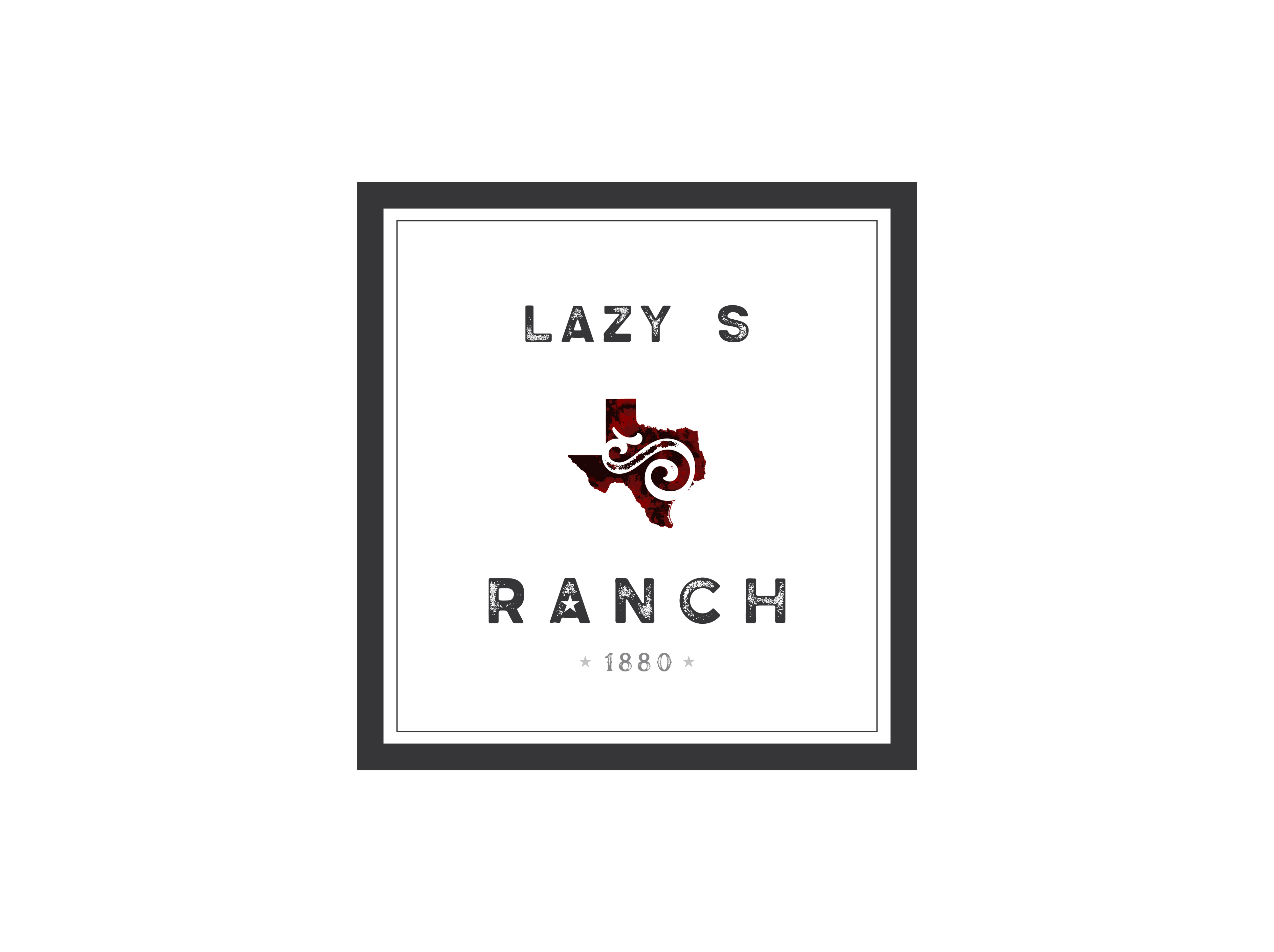 Lazy S Ranch Logomark & Logotype branding graphic design identity logo ranch typography