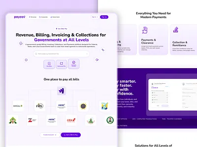 Paygov (Fintech) branding graphic design logo ui