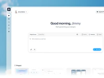 Zerolayer - AI UI Builder ai ai assistant ai builder ai powered artificial intelligence builder clean dashboard interface minimalist product product design professional prompt saas ui ui builder ui design ux