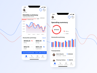 Money-saving app adobexd banking design figma money savings ux