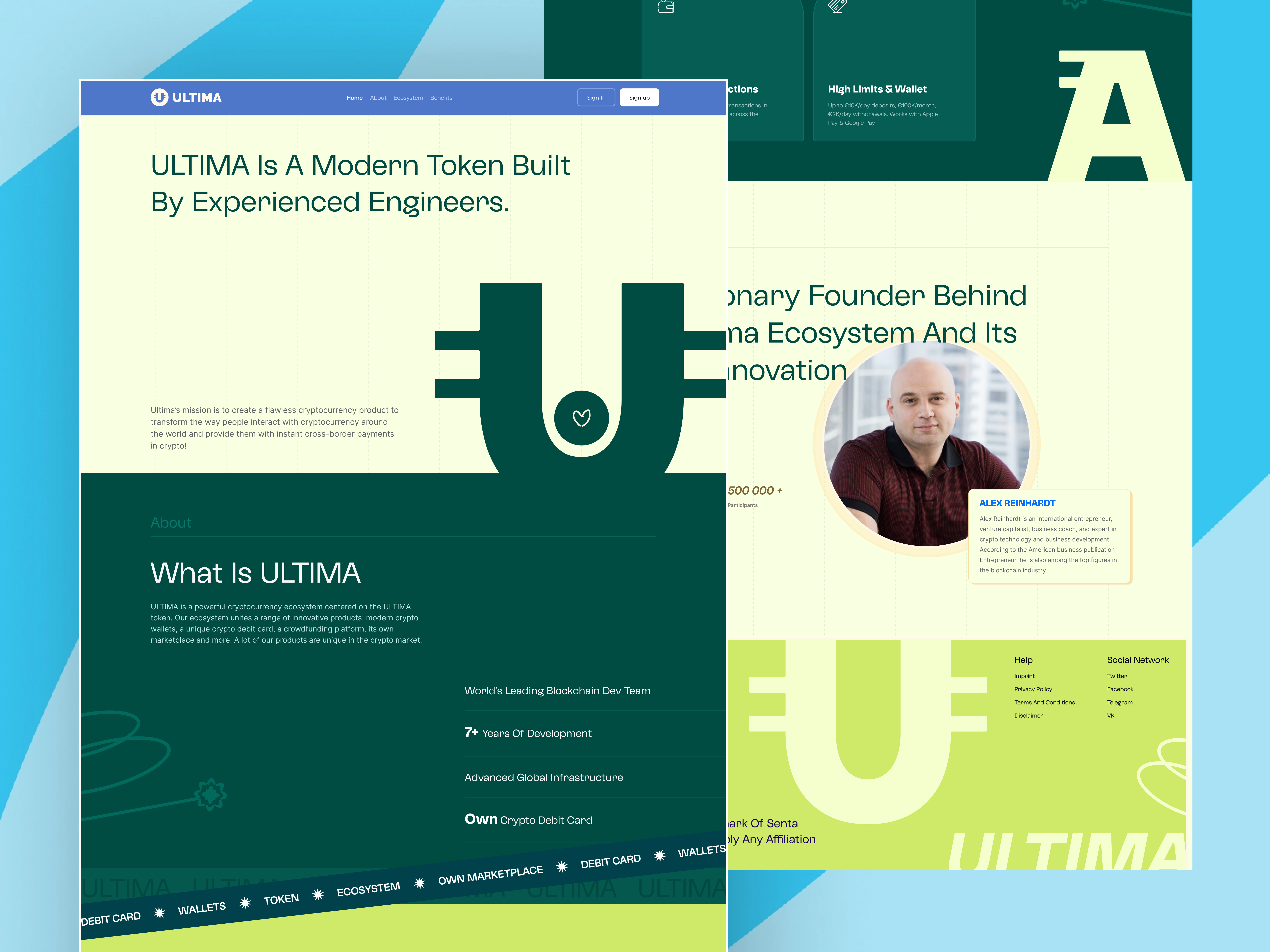Crypto Landing Page crypto design crypto landing page crypto landing page design crypto platform crypto ui cryptocurrency landing page web design