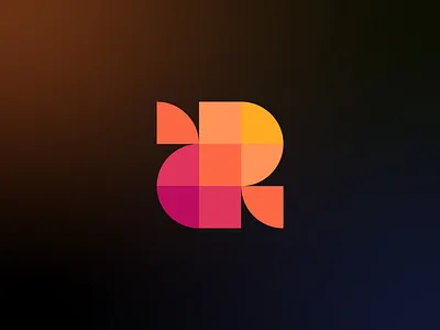 r letter logo branding graphic design icon illustration logo logo design pixel logo r letter logo r logo symbol vector