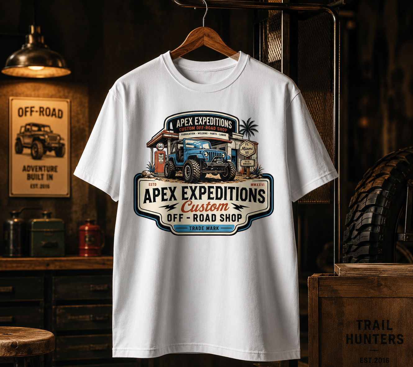 Example of T Shirt Apparel Illustration Design