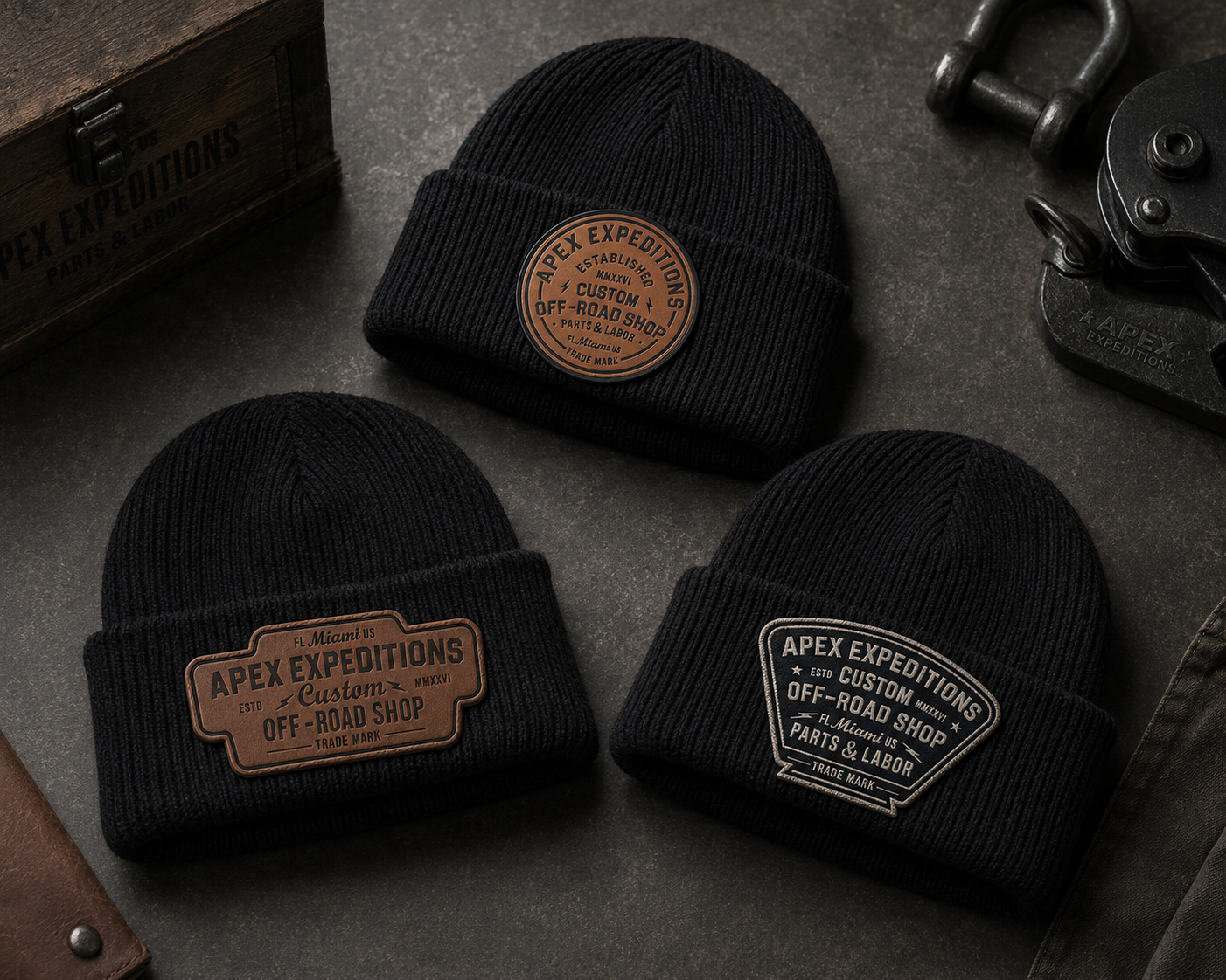 Example of Badges / Patches Illustration Per Design