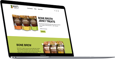 Nugget's Healthy Eats Landing Pages ecommerce graphic design landing page ui