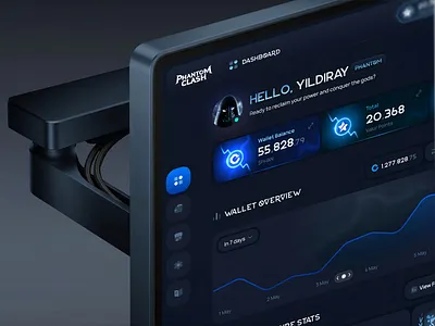 Phantom Clash: Crypto GameFi Dashboard Management ai app design ai fintech artificial intelligence blockchain game crypto game cryptocurrency dashboard ui ethereum game app game design game interface game ui igaming memecoin mobile design product design ui design web app web3 design web3 game