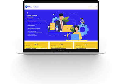 Refresh Product Design branding clinical landing page sharepoint training ui