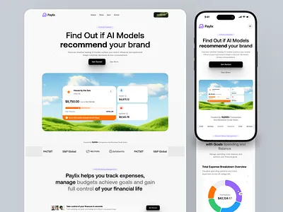 Paylix - Fintech Landing Page animation b2b clean ewallet finance financial fintech landing page modern saas saas website startup web design website