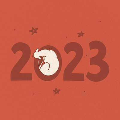 New Year 2023 cute illustration digital art illustration procreate simple illustration