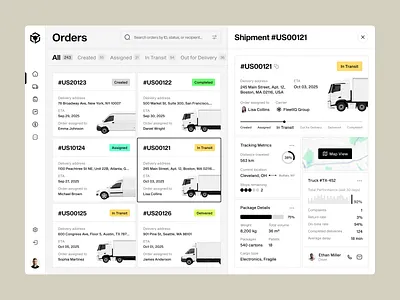 Real-Time Fleet Tracking Web Dashboard admin dashboard b2b saas b2b website circle chart dashboard navigation delivery dashboard logistics dashboard modern website notification ui responsive web design saas dashboard shipment dashboard side navigation table ui tracker ui design ui ux design web app web design web ui