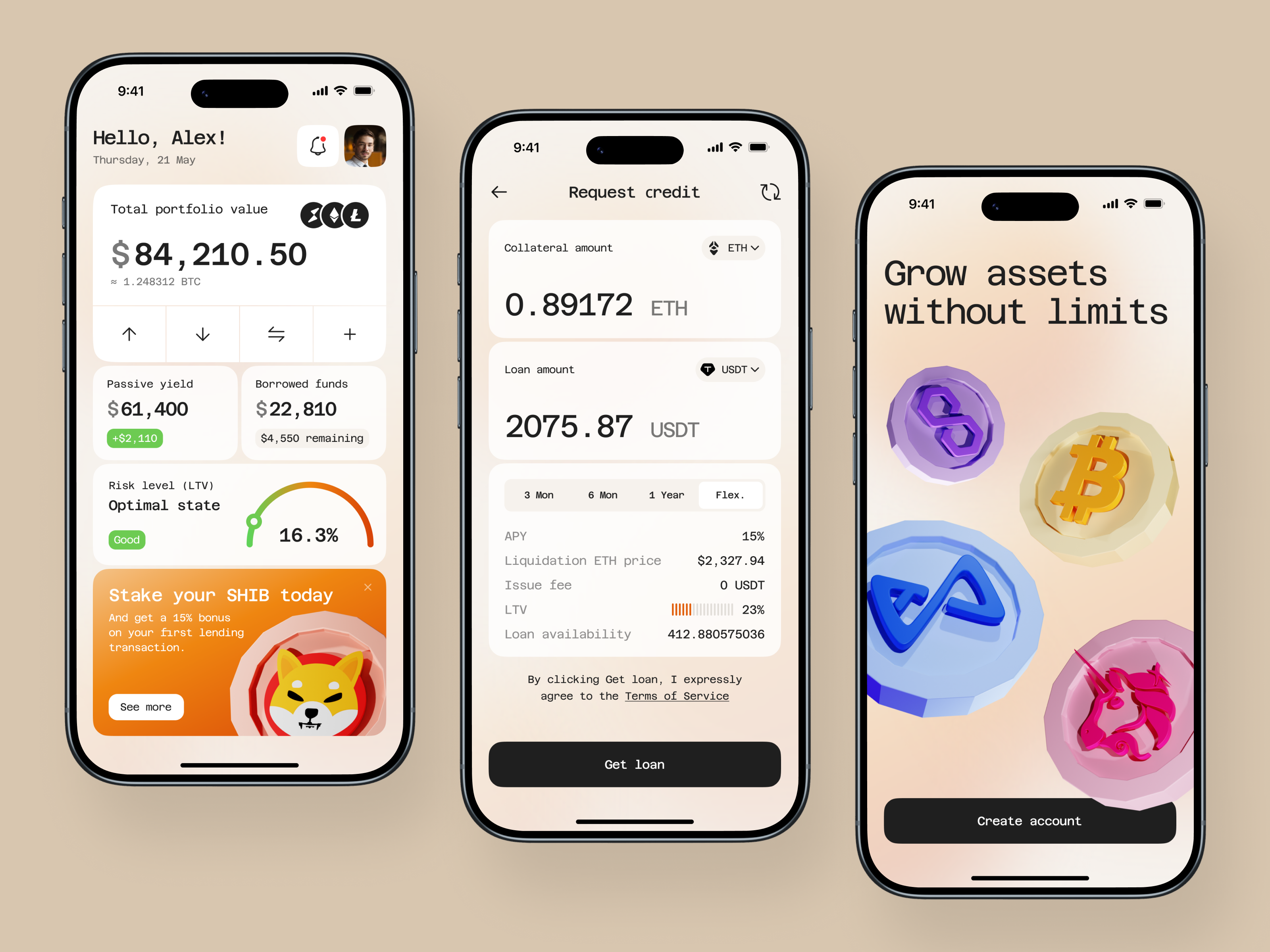 Crypto Wallet MVP Mobile App Design