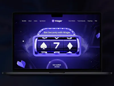 Web3 Gambling Platform — Casino & Token Website 3ddesign blockchain boldtypography casino communitytoken crypto cryptoplatform darkui gambling gamefi ico landingpage neonui presale purpleui roadmap sportsbook tokenomics web3 website