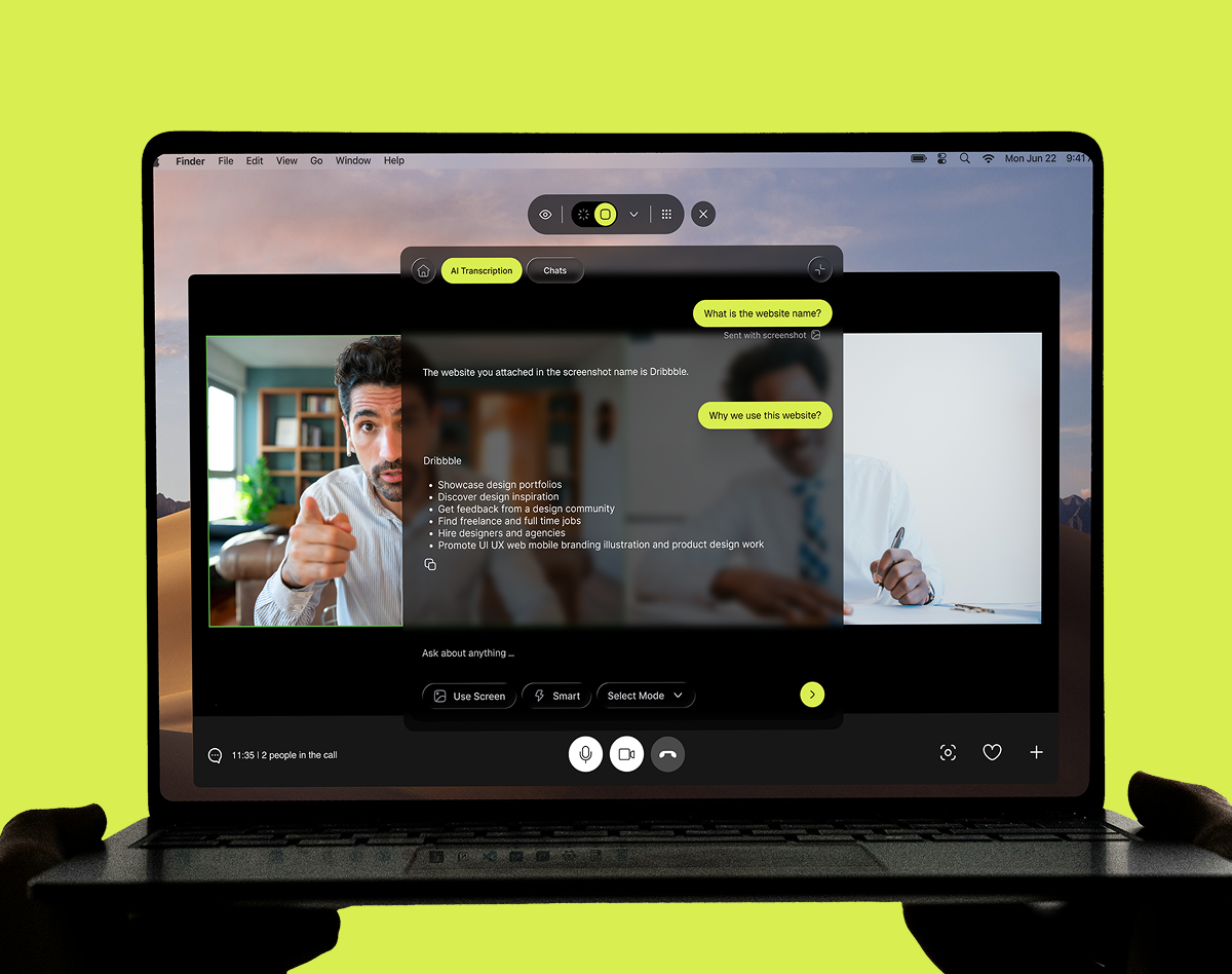 Real-Time AI Meeting Assistant | SaaS UI/UX cluely dashboard design dashboard ui meeting assistant modern ui saas saas ui ux ui design ui ux design