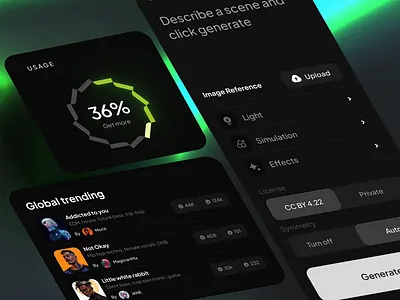 UI-kit for AI-platforms agent ai animation claude credits dashboard dataviz design desktop illustration infographic llm models statistic template ui usage vibe design vibecode