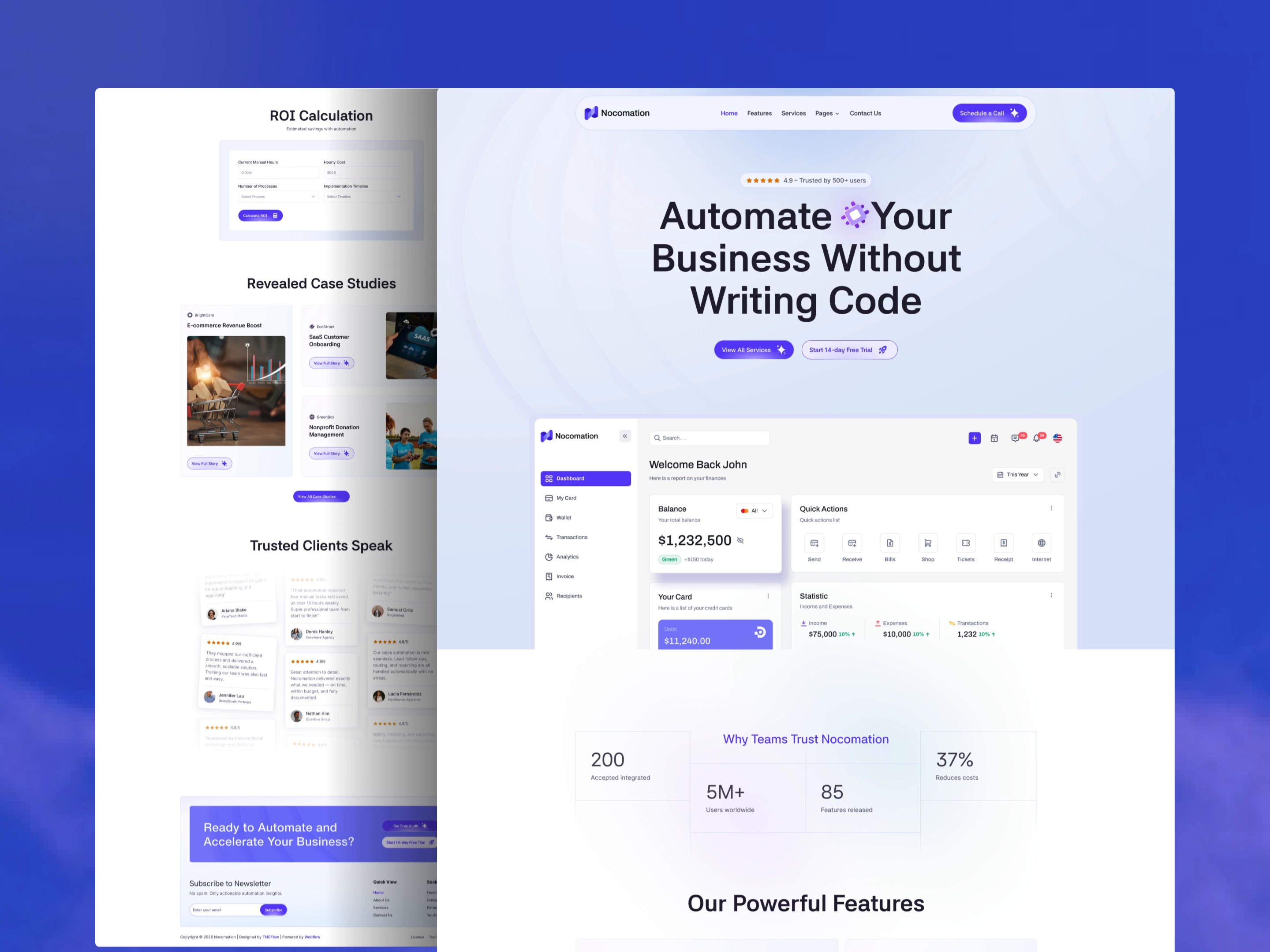 Example of Saa S Dashboard Design With Design System