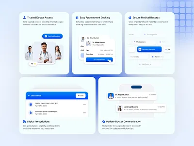 Healthcare App Bento UI Exploration app design bento bento ui dashboard design dribbble healthcare ui landing page ui medical ui saas design ui design web design