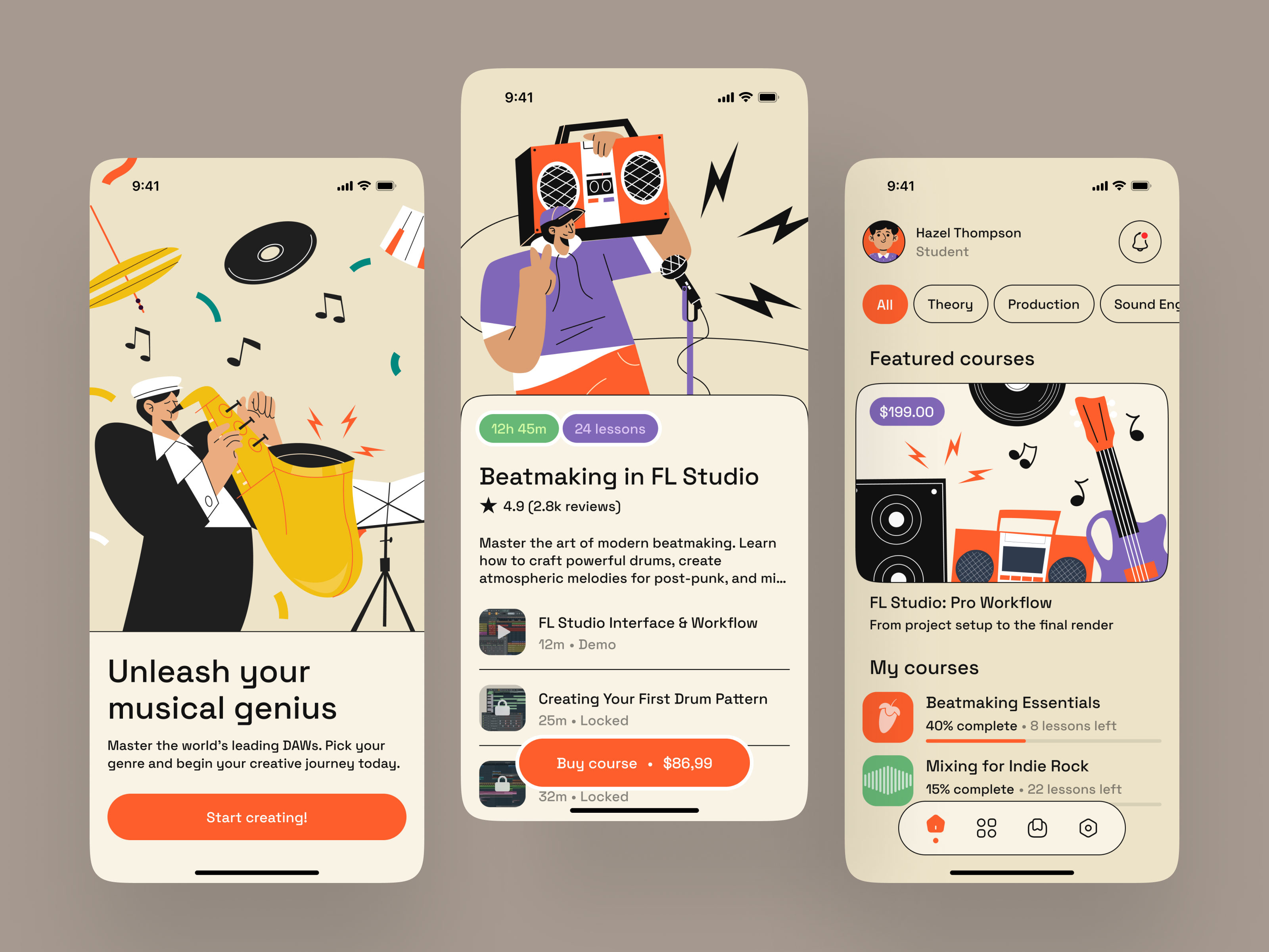Education Academy Custom Mobile App Design