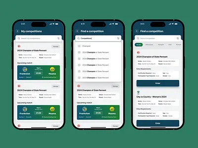 BowlsLink – Bowls Community & Membership App android app design app ui community app competition interface ios league live score management match fixtures membership mobile app product design score card shahid miah sports app sports platform tournament app ui design