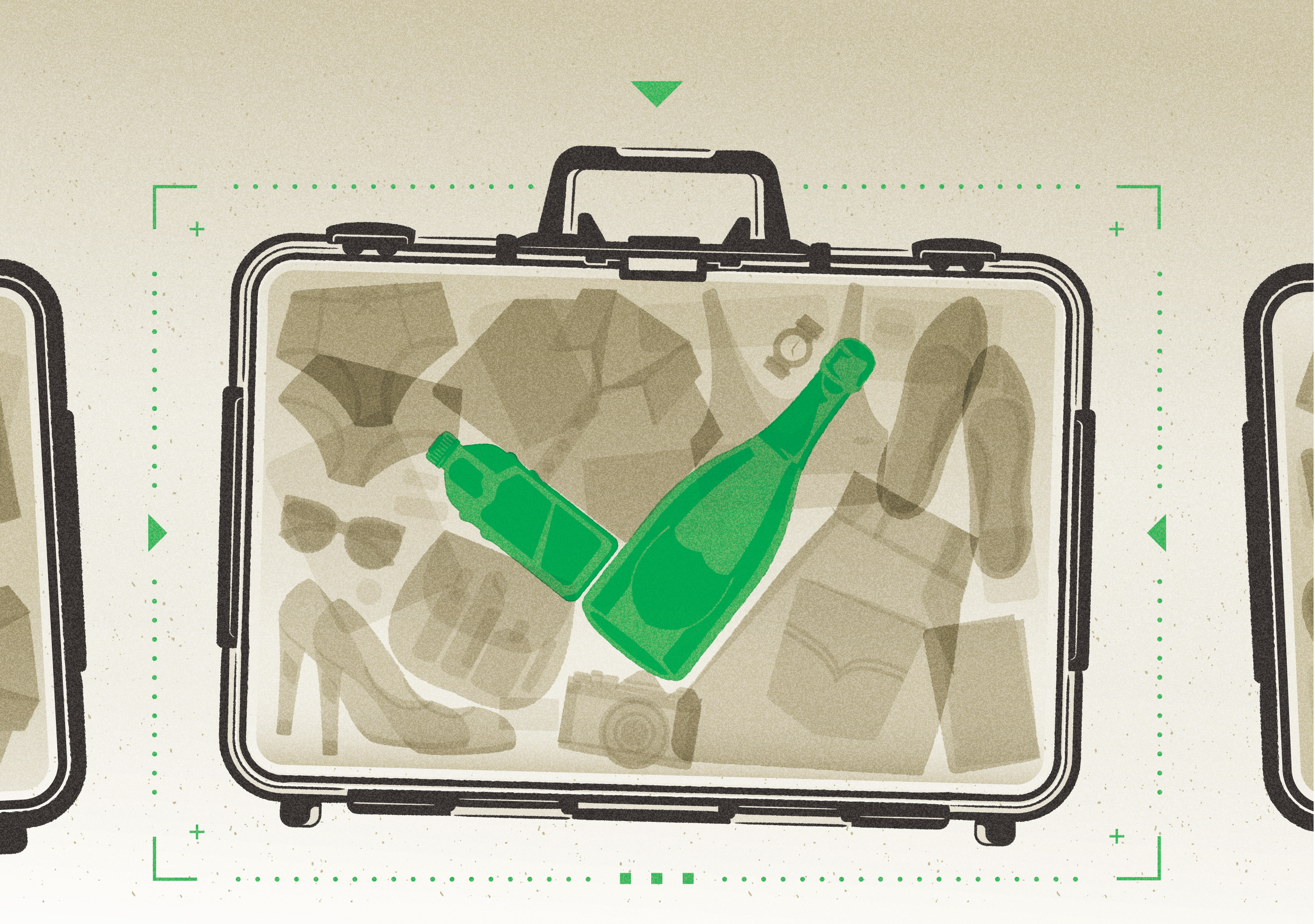 How to navigate new airport rules (Which? Travel) airport bag case illustration liquid scanner suite travel x ray