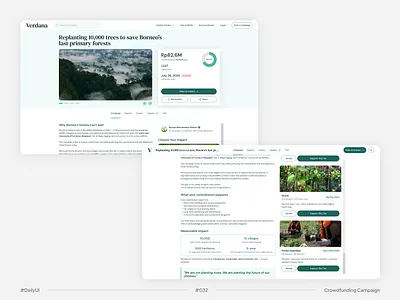#DailyUI Challenge #032 Crowdfunding Campaign (Cause-Driven) cause design causedesign crowd funding crowdfunding dailyui dailyui032 design fund raising fundraising gofundme indiegogo indonesiandesigner kickstarter minimal ui ngo ui ui design ux