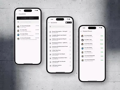 Second Aid Healthcare Mobile App UI app app ui doctor app dribbble healthcare app healthtech app medical app mobile app mobile app design mobile ux patient app product design
