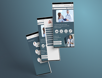 Hospital Page Design | App Design | UI appdesign branding design figma illustration minimal ui vector