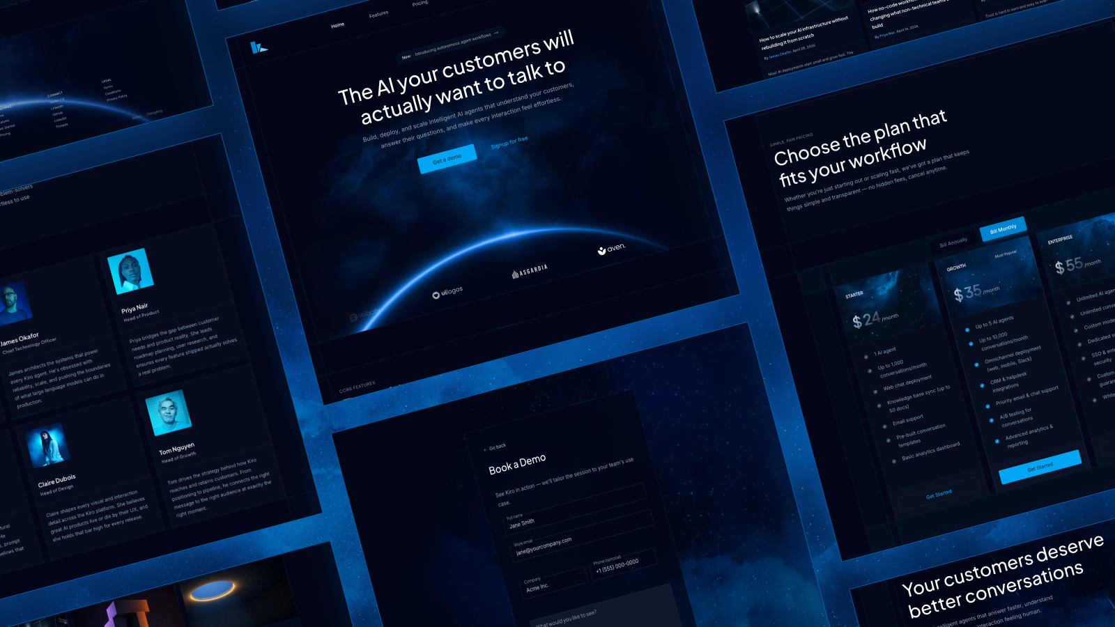 Kiro — Astro theme for AI product launches