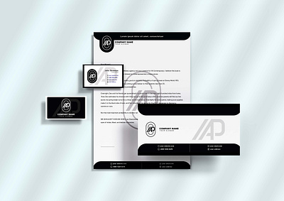 Stationary Design 3d branding busness card design envelope graphic design illustration letter head logo motion graphics vector visiting card