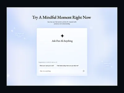 Lumena: Wellness AI agency ai ai design artificial intelligence branding creative design health interface landign page landing page meditation ui ux webdesign website wellness