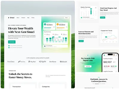 Payments & Wealth Management UI finance interface product service ui ux web