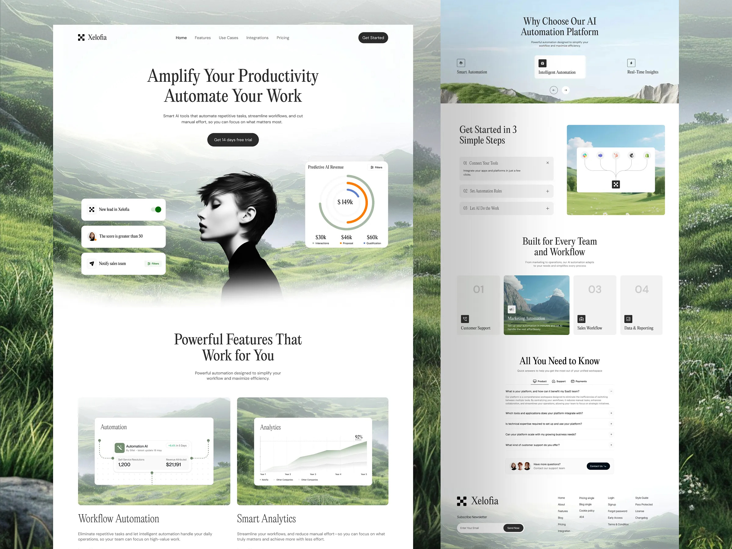 Example of Ai Agent Website/Landing Page