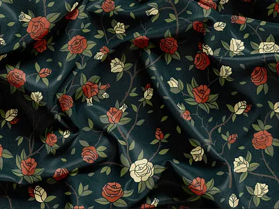 Hand Drawn Roses backdrops backgrounds design floral patterns hand drawn home decoration illustration print prints rose pattern seamless pattern stylized flowers textile design wallpaper