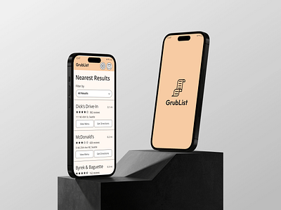 GrubList app design graphic design inclusive ui ux