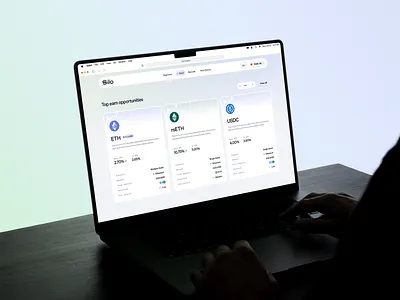Silo: Vaults blockchain cards clean crypto defi ethereum fintech madebyproperly minimal modern product design properly silo ui ui design ux ux design vaults web3