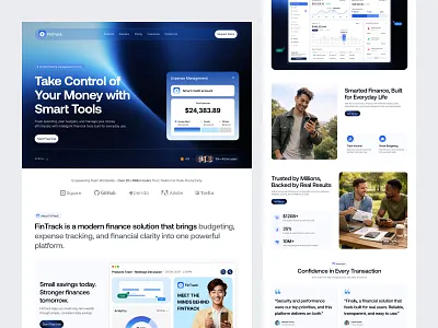 SaaS Website - Finance Solution bank banking website dashboard expense tracking dashboard finance finance dashboard finance management app fintech fintech website design modern design oripio payment solution product design saas saas landing page saas landing page design saas website uiux web design website design