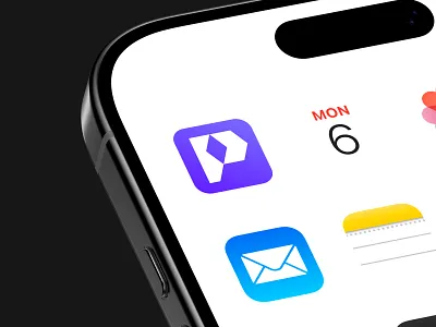 Parago Visual Mockup App Icon app app icon arrow branding clean delivery favicon geometric graphic design icon letter logo logo design minimalist mobile mockup modern monogram p visual