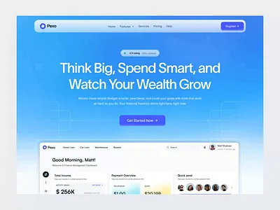 Expense Management Saas Website ai awe product saas service startup ui ux web website