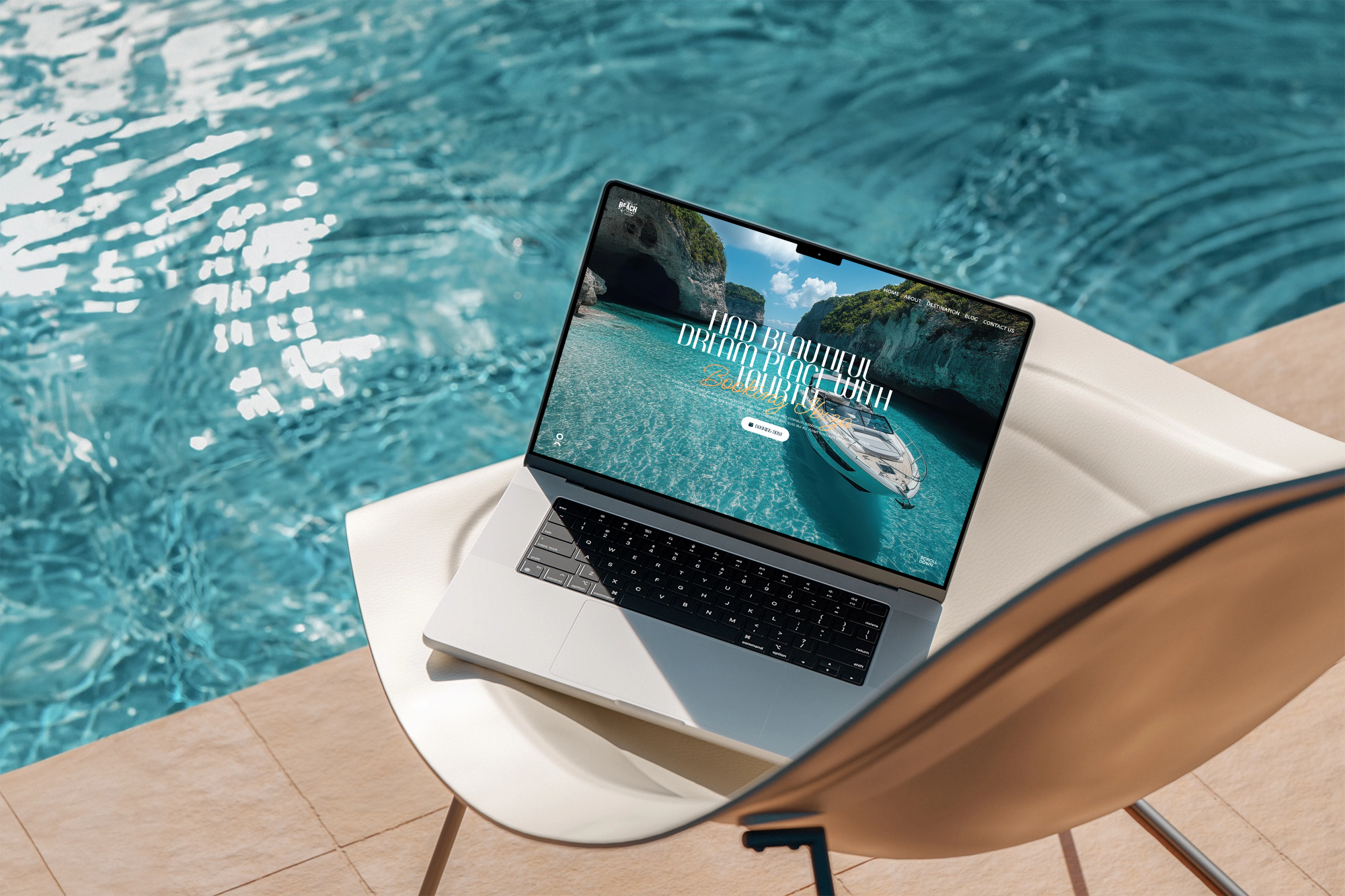 Beach IBIZA Website UI/UX Design beach website ibiza website samero website