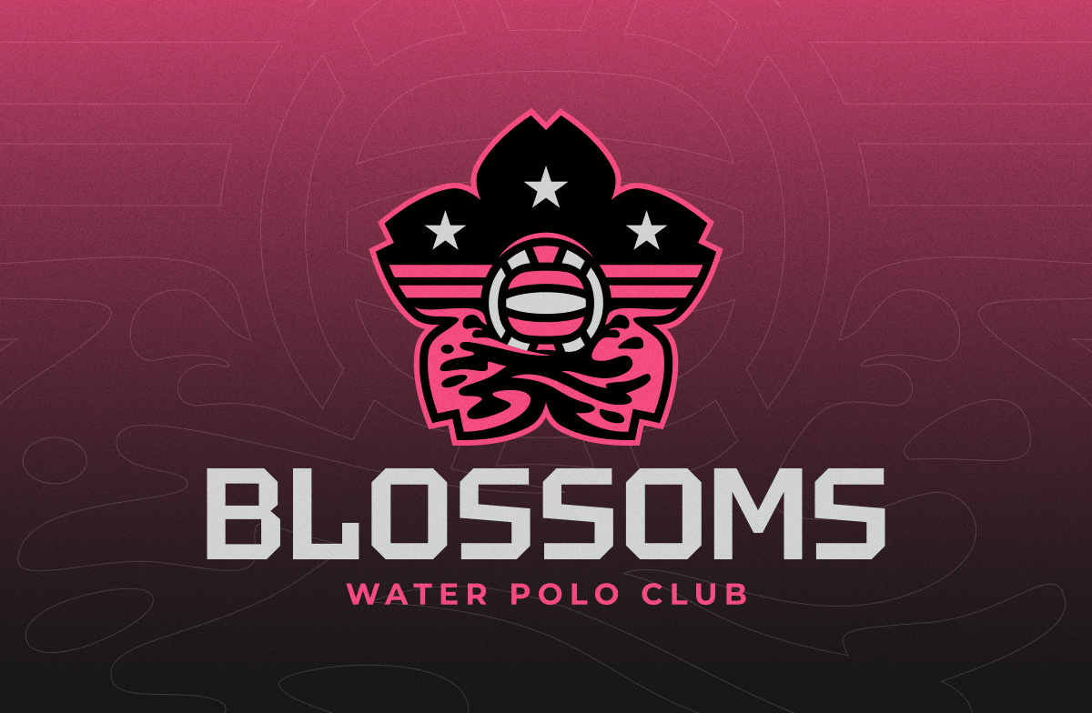 Blossoms Water Polo Club | Rebranding athletics badge design bold brand identity brand strategy branding clean dynamic illustration logo design modern rebranding sports branding sports logo vector visual identity