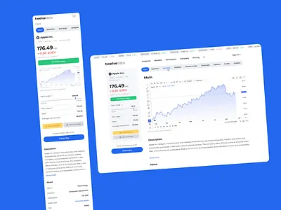 Real-time market data portal animation branding earnings fintech fundamentals graphic design motion graphics real time data ui