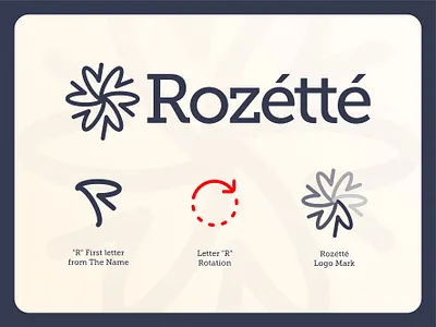 Rozette – Logo Concept | Option 1 arabic branding brand designer brand identity branding concept design creative process design inspiration dribbble elegant design graphic design logo logo design logo mark luxury brand minimal design modern logo symbol typography uae visual identity