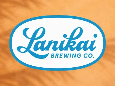 Lanikai Brewing Company - Custom Script Wordmark apparel branding beer brand identity branding brewing custom lettering graphic design hawaii kailua lanikai logo design script lettering typography visual identity wordmark