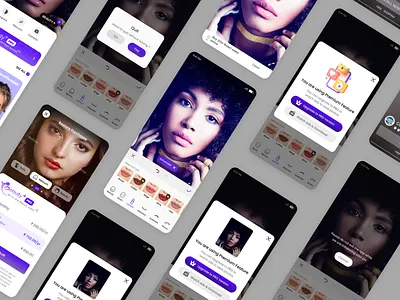 Beauty App 3d app beauty creator creator app design editing tools graphic design homepage motion graphics paywall strap sumit sumit sharma tools tools page ui ux