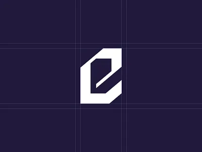 Modern Geometric Letter E Logo Mark Design brand identity branding geometriclogo logo logo design logodesign logomark modern logo timeless logo
