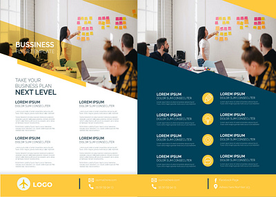 Business Template brochure design mockup business template