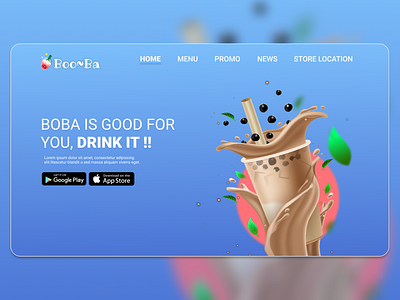 BooBa Landing Page appsdesign brand design branding design graphic design landingpage studycase ui uidesign uiux ux webdesign