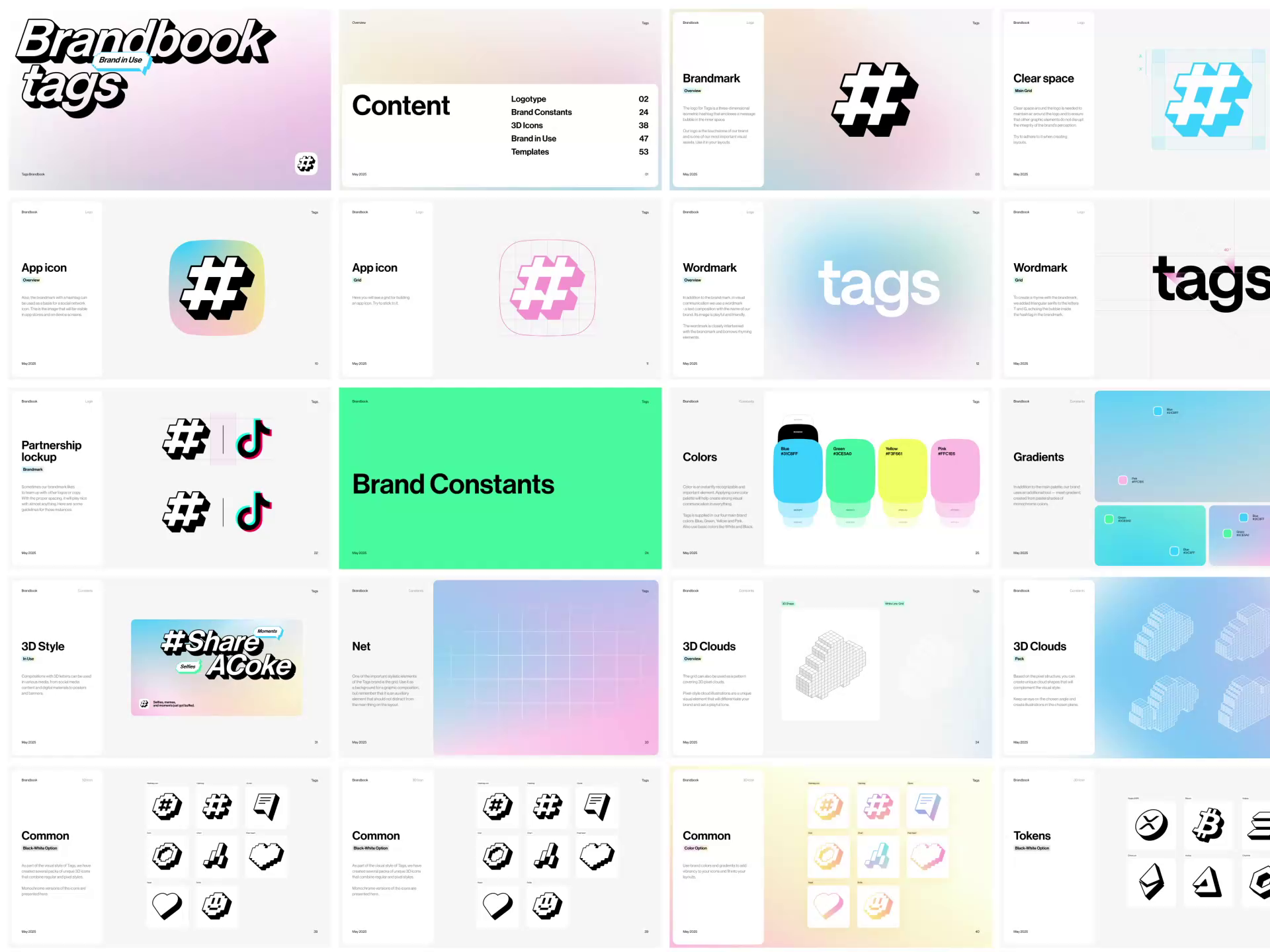 Example of tags Brand Guidelines