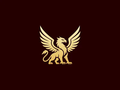 Griffin Logo For Sale. agency character company griffin for sale griffin logo griffon gryphon heraldic luxury minimalist modern heraldy mythical powerpoint professional strong typography visual identity