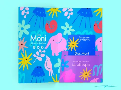 Dra Moni Branding animals branding cartoon character color cute design doctor illustration logo